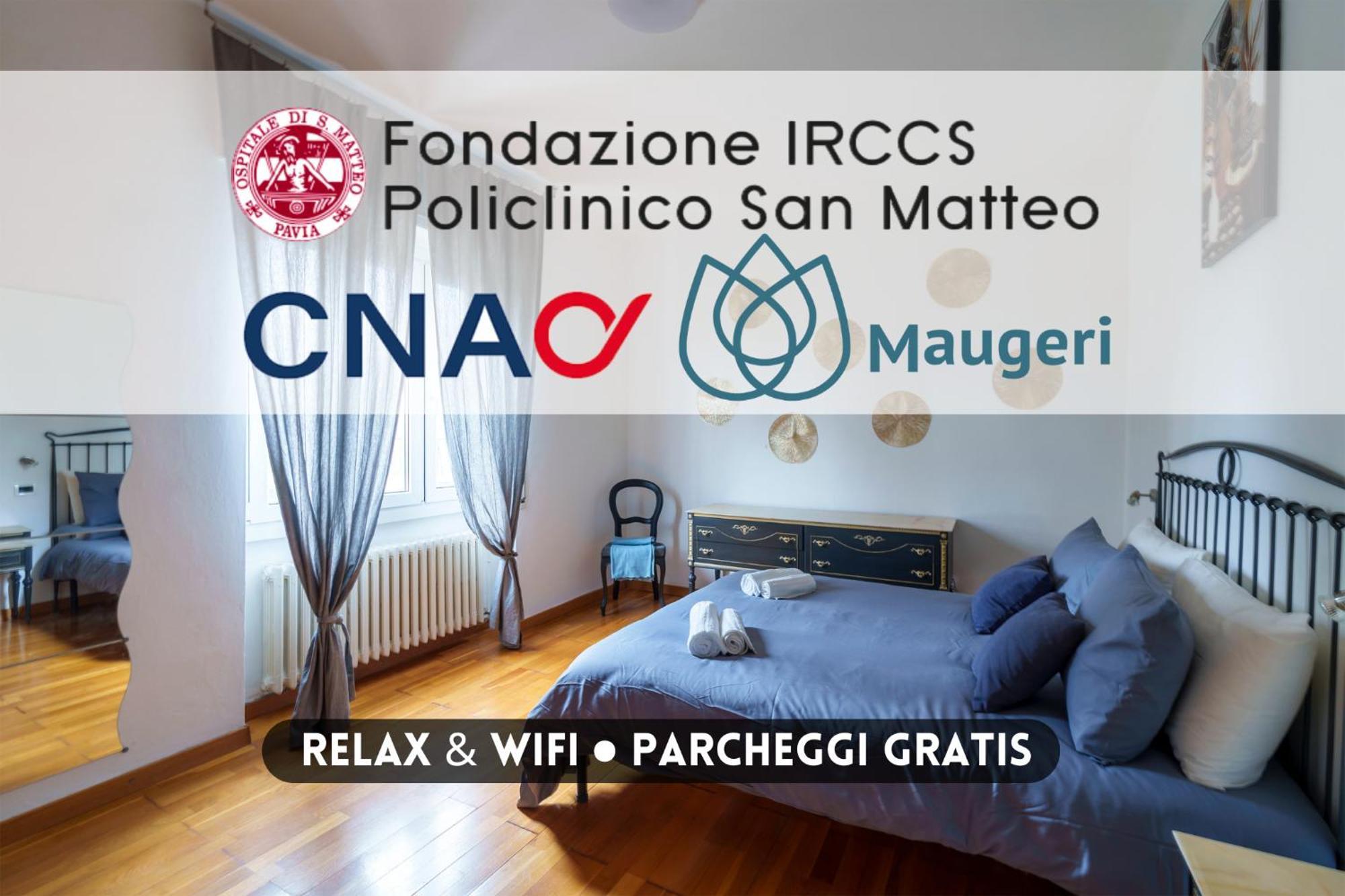 Ospedali E Universita - Policlinico San Matteo A 300M - Parcheggio Gratis Pavia Eksteriør billede
